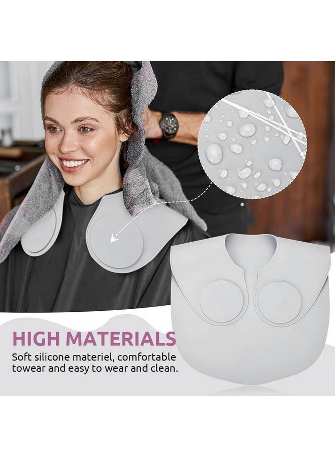 MAYCREATE® Silicone Waterproof Hair Dye Shawl, Hair Cutting Collar with Guiding Lines, Cutting Mat for Hair Stylist, Barber Shop Hair Cutting Pad/Cape for Salon, Hair Cutting Tools Salon Accessories - Image 3