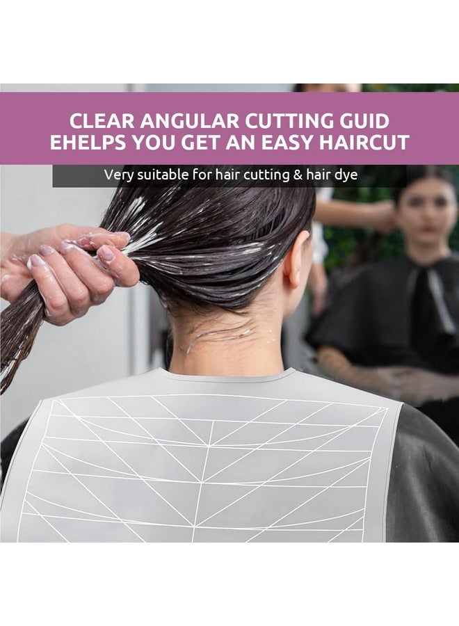 MAYCREATE® Silicone Waterproof Hair Dye Shawl, Hair Cutting Collar with Guiding Lines, Cutting Mat for Hair Stylist, Barber Shop Hair Cutting Pad/Cape for Salon, Hair Cutting Tools Salon Accessories - Image 4