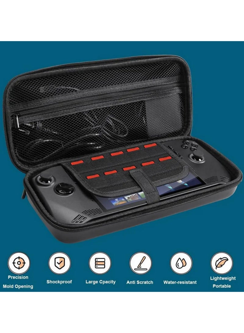 Shockproof EVA Hard Carrying Case for MSI Claw A1M 7" FHD 120Hz Handheld Gaming Console Waterproof, Anti-Drop Protective Travel Bag with Accessory Mesh Pocket & Game Card Slot  - Image 2