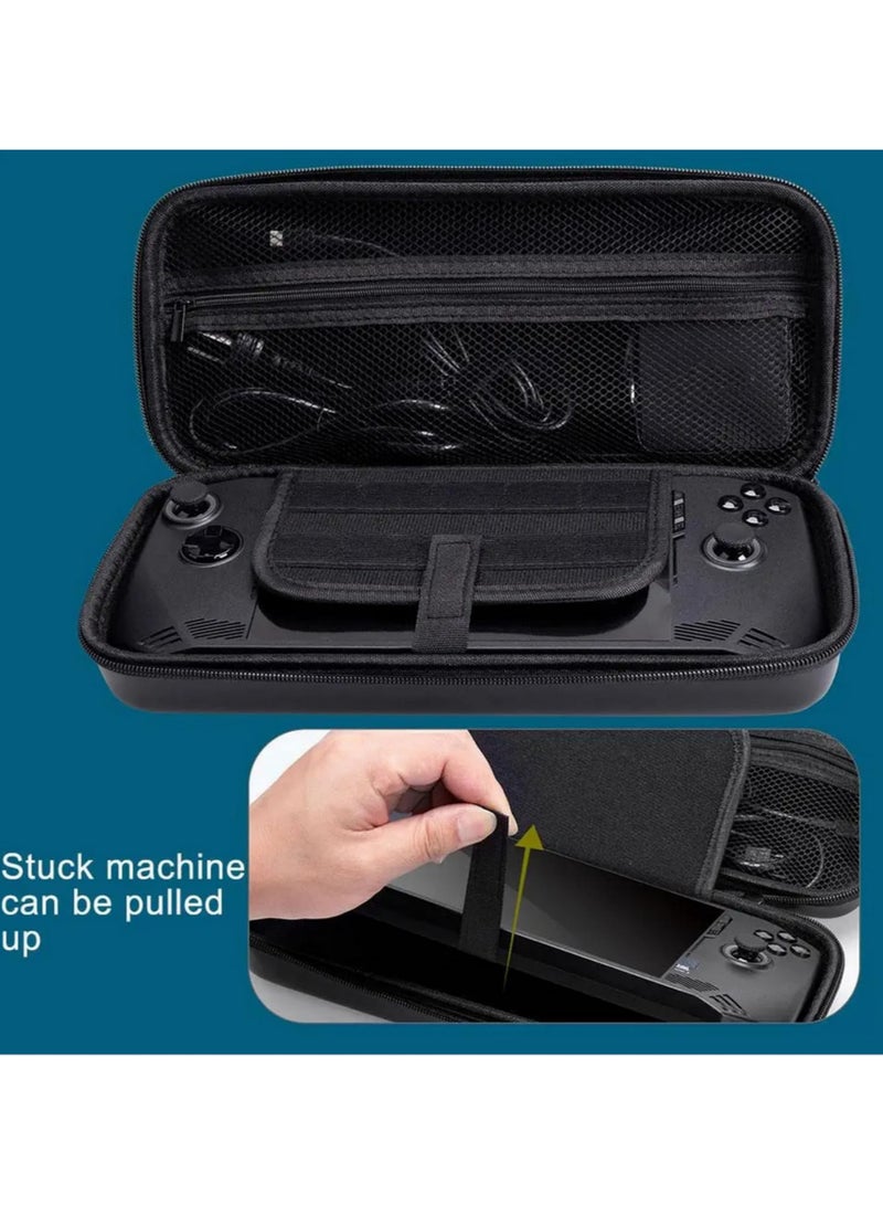 Shockproof EVA Hard Carrying Case for MSI Claw A1M 7" FHD 120Hz Handheld Gaming Console Waterproof, Anti-Drop Protective Travel Bag with Accessory Mesh Pocket & Game Card Slot  - Image 3