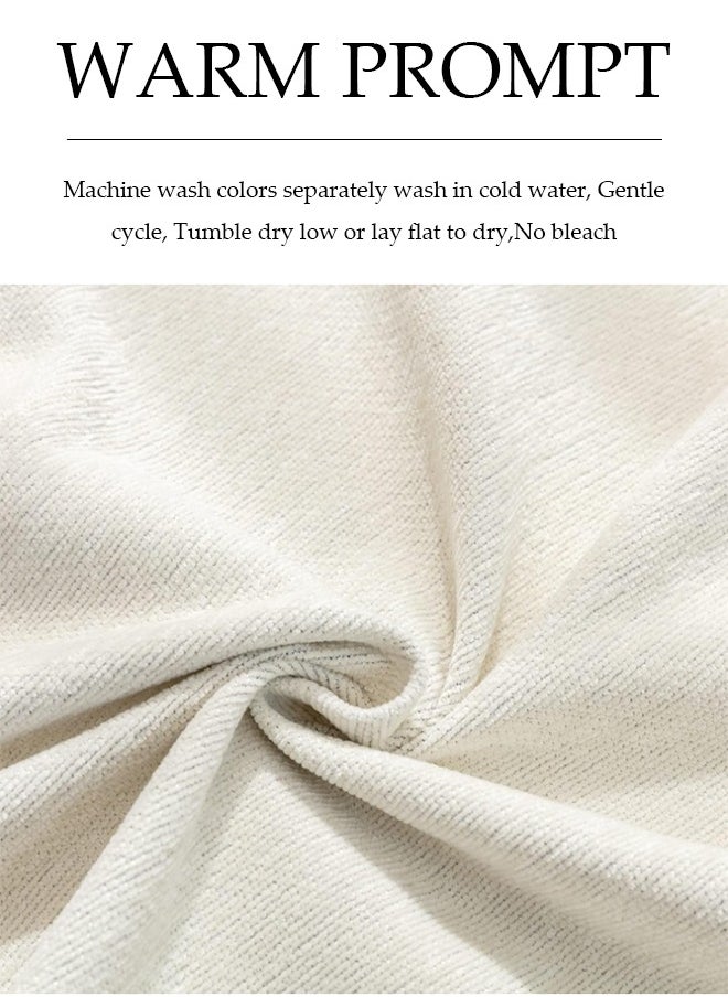 DUNISO - Sofa blanket, thick chenille tassels sofa blanket, towel blanket, fully wrapped furniture protective cover, dustproof and anti slip, suitable for all seasons, suitable for double sofa, 180 * 230cm - Image 1