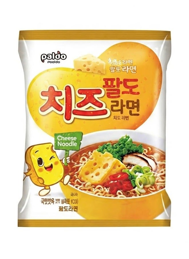 Paldo Cheese Ramyun Noodles - 111g - Image 1