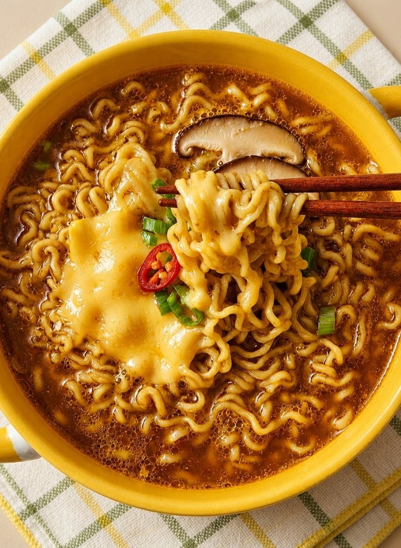 Paldo Cheese Ramyun Noodles - 111g - Image 3