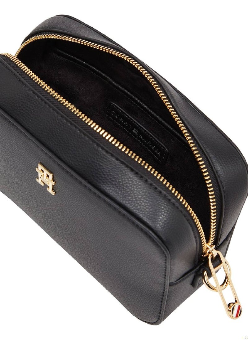 TOMMY HILFIGER - Women's Th Soft Logo Camera Bag - Polyester Blend, Black - Image 1