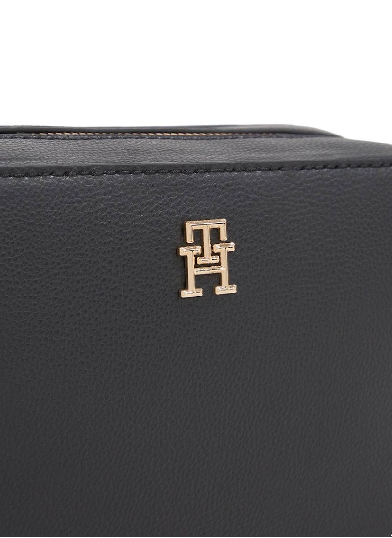 TOMMY HILFIGER - Women's Th Soft Logo Camera Bag - Polyester Blend, Black - Image 1