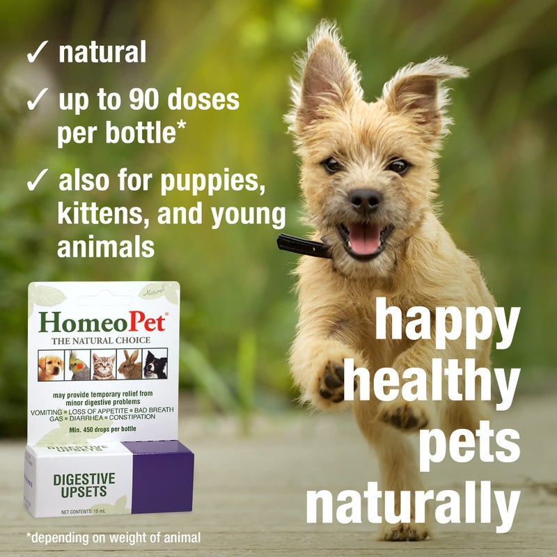 HomeoPet Digestive Upsets, Natural Pet Digestive Support, Digestive Supplement for Dogs, Cats, and Small Pets, 15 Milliliters - Image 4