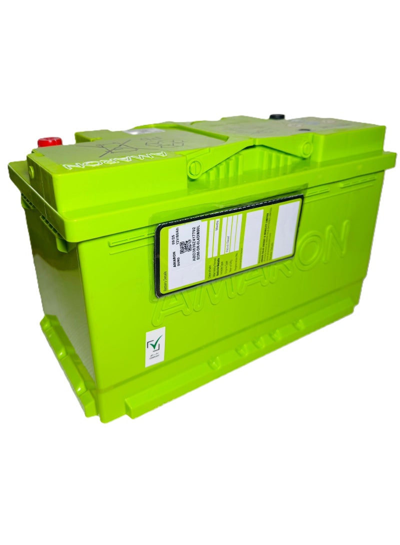 Amaron Car Battery 12V 80AH DIN80L / L4 - EFB - Image 3