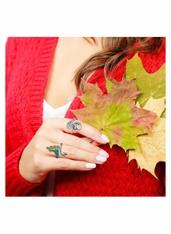 Y&D 8 Pieces Crochet Ring Loop for Finger Yarn Adjustable Knitting Faster Guide  - Image 2