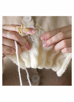 Y&D 8 Pieces Crochet Ring Loop for Finger Yarn Adjustable Knitting Faster Guide  - Image 4