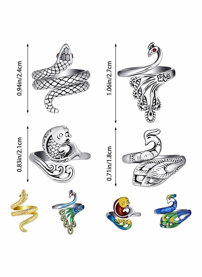 Y&D - 8 Pieces Crochet Ring Loop for Finger Yarn Adjustable Knitting Faster Guide - Image 1