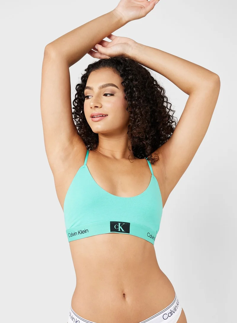 CALVIN KLEIN Logo Band Bikini Top