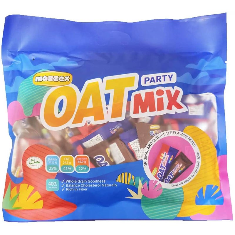 Mazzex Oat Mix Chocolate Party Pack - Original And Chocolate Flavour Mixed - 400G