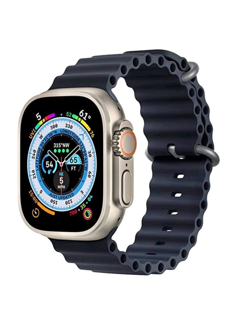 حزام سيليكون رياضي جديد متوافق مع ساعة آبل ألترا أوشن 38/40/41 مم لسلسلة آي ووتش ألترا 8 7 6 5 SE - Image 1