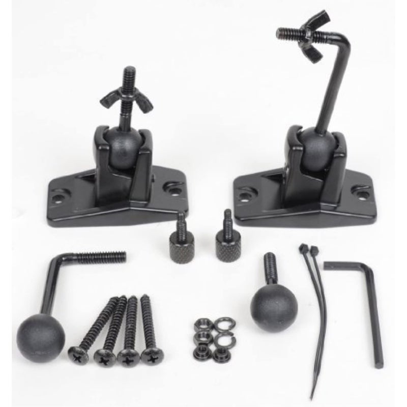 VideoSecu Speaker Wall Ceiling Mount Bracket One Pair for Universal Satellite, fits Keyhole and Thread Hole with 1/4 20 Threads, 4mm and 5mm Black 1ST - Image 3