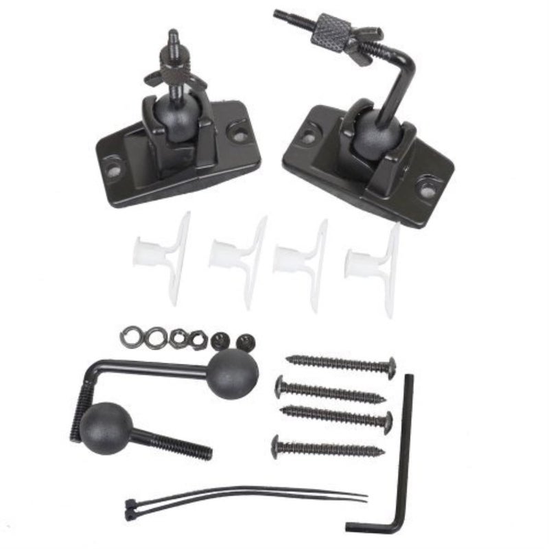 VideoSecu Speaker Wall Ceiling Mount Bracket One Pair for Universal Satellite, fits Keyhole and Thread Hole with 1/4 20 Threads, 4mm and 5mm Black 1ST - Image 4