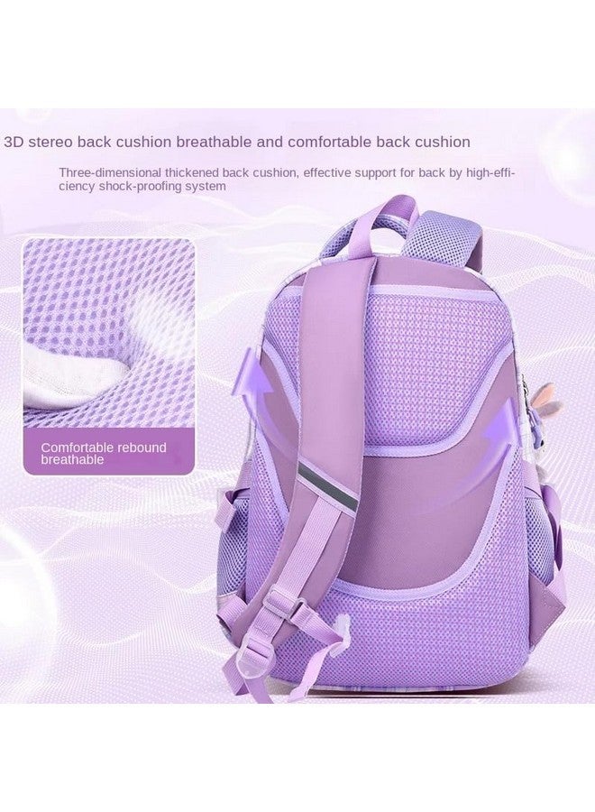 ADSON Kawaii Travel School Bag|School Backpacks for Girls Kawaii Backpack Aesthetics Large Capacity 3 Chain Backpack Kids School Bag for Girls 6-12 Years Old (Plaid Purple) - Image 5