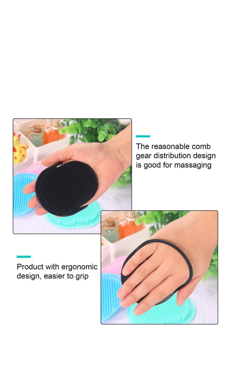 HK Round Combs Finger Comb 6pc Pocket Hair Comb  Washing Comb Shampoo Massage Comb Flat Brush for Men and Women May Vary Color - Image 2