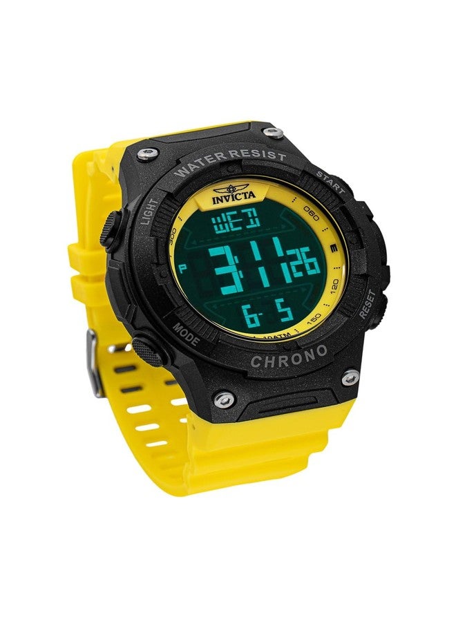 إنفيكتا ساعة إنفيكتا ريسينج للرجال 52 مم بلاستيك مينا سوداء إلكترونية رقمية - Image 3