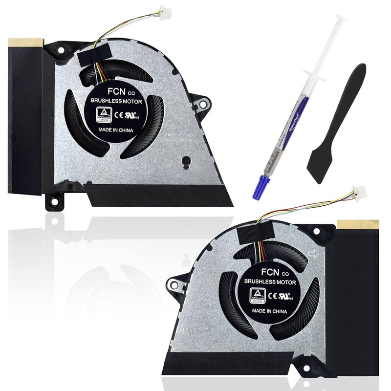 ARLBA 2Pack New Replacement Laptop CPU+GPU Cooling Fan for ASUS Rog Zephyrus G14 GA401 GA401I GA401IV GA401IU GA401IH GA401II DFSCK22105182H FMBB DFSCK22115181H FMBC 12V 1A Fan w/ 2 Repair Tools - Image 1