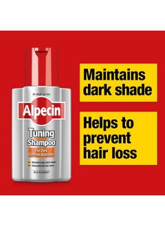 Alpecin Tuning Shampoo 200Ml | Preserves Natural Hair Colour And Supports Natural Hair Growth | Dark Caffeine Shampoo To Cover Early Grey Hairs | Hair Care For Men  - Image 2