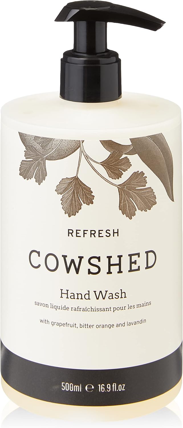 Cowshed Refresh Hand Wash 500ml Grapefruit Lavender Bitter Orange Natural Soap Luxury Hand Wash Vegan Paraben Free