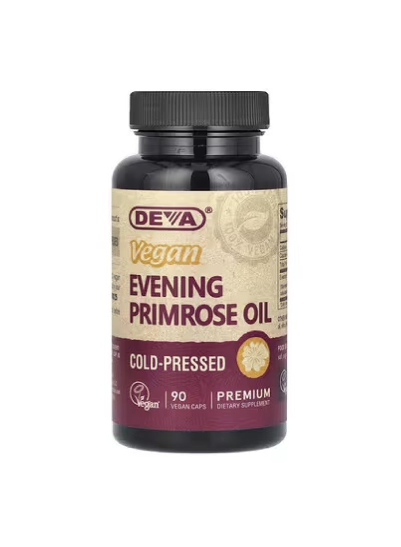 Deva Vegan Evening Primrose Oil, 90 Vegan Caps (500 mg per Capsule)