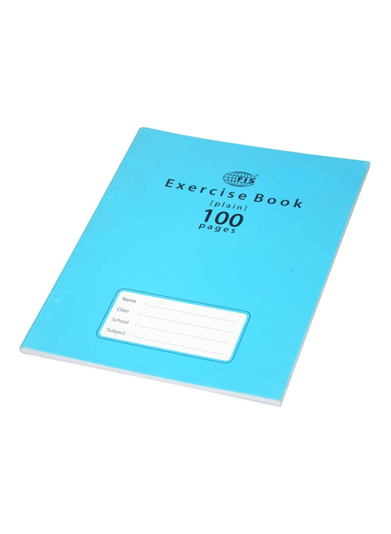 FIS دفاتر تمارين سادة، 100 صفحة، عبوة من 12 قطعة، مقاس 16.5 × 21 سم - FSEBP100N - Image 4