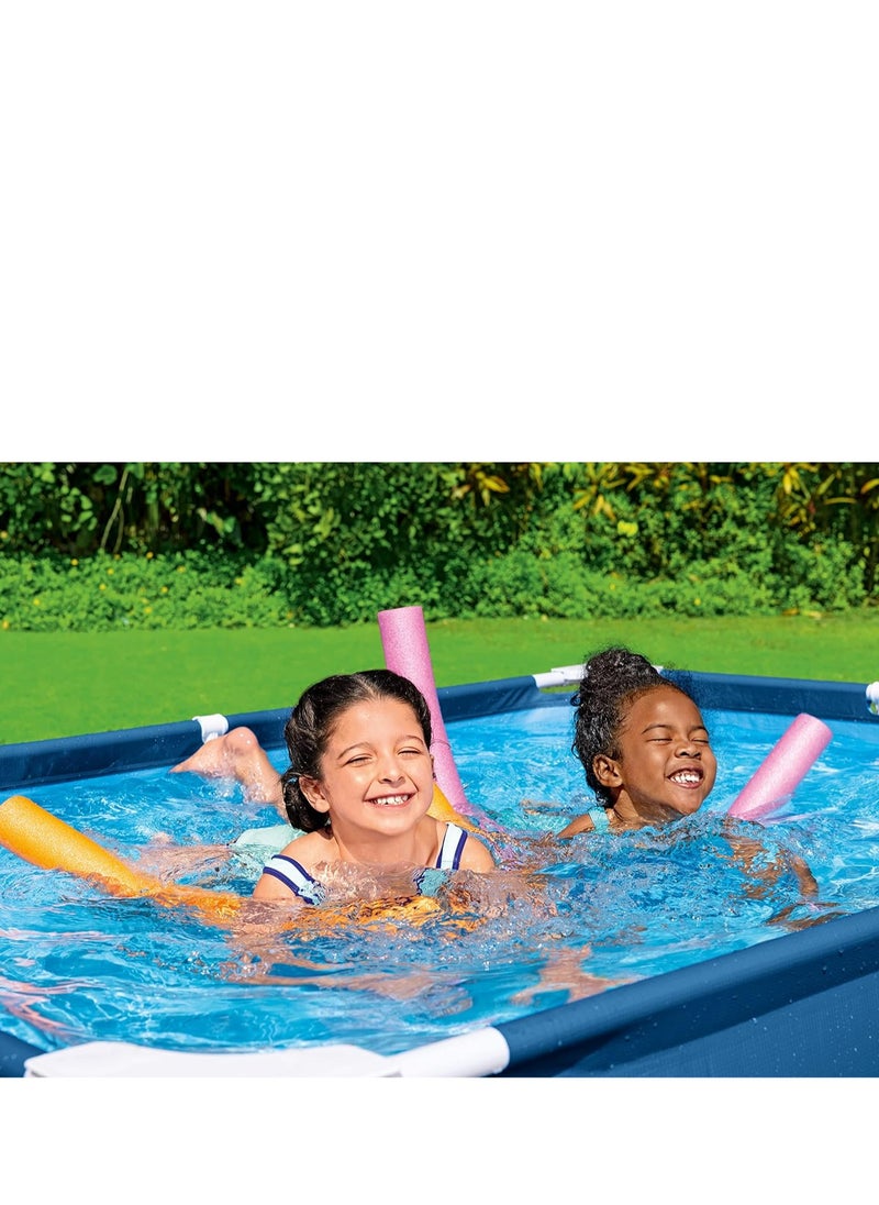 Bestway Bestway Steel Pro Rectangular Family Pool 2.6m x 1.7m x 61cm, 2300L, Steel Frame, Blue  - Image 4