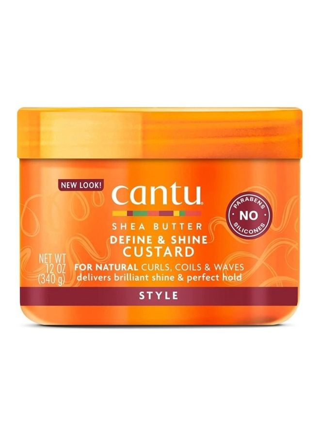 Cantu Shea Butter Define and Shine Custard 340grams - Image 1