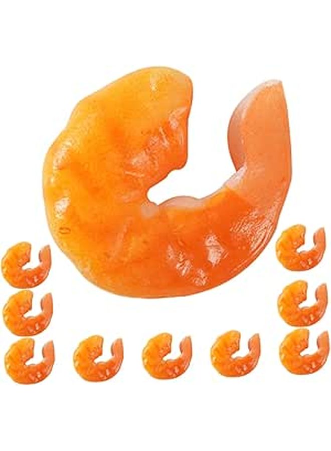 Realistic Artificial Shrimp Models 15pcs Miniature Food Props for Photography Display - Image 1