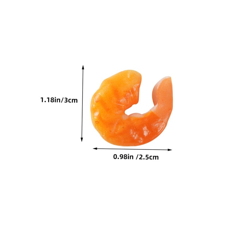Realistic Artificial Shrimp Models 15pcs Miniature Food Props for Photography Display - Image 3