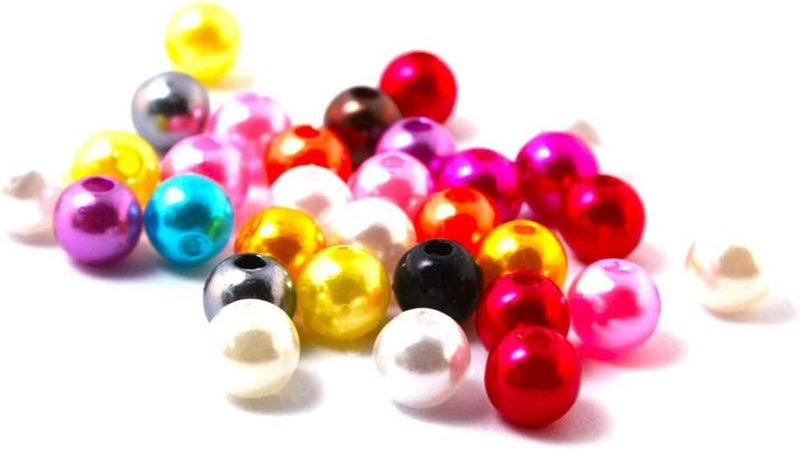 klarako Imitation Pearl 6Mm Straight Pearl Imitation Pearl 500 Beads Light Pink 500 + 6mm Beige 500 - Image 3