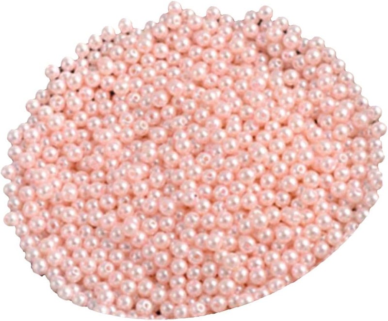 klarako Imitation Pearl 6Mm Straight Pearl Imitation Pearl 500 Beads Light Pink 500 + 6mm Beige 500 - Image 5