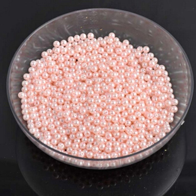 klarako Imitation Pearl 6Mm Straight Pearl Imitation Pearl 500 Beads Light Pink 500 + 6mm Beige 500 - Image 4