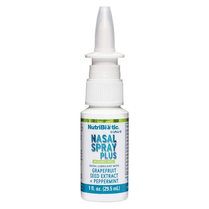 NutriBiotic Nasal Spray Plus 1 Fl Oz | Nasal Lubricant Plus GSE, Xylitol & Botanical Extracts | Moisturize & Help Flush Irritants from Nasal Passages | Measured Dose Pump | Drug-Free & Non-Medicated - Image 2