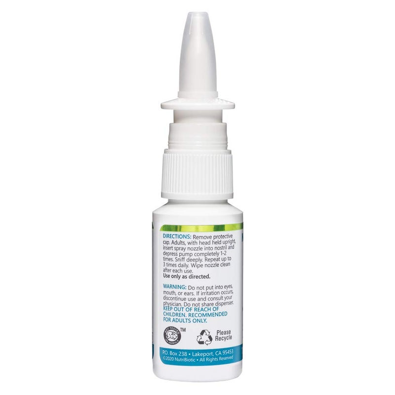 NutriBiotic Nasal Spray Plus 1 Fl Oz | Nasal Lubricant Plus GSE, Xylitol & Botanical Extracts | Moisturize & Help Flush Irritants from Nasal Passages | Measured Dose Pump | Drug-Free & Non-Medicated - Image 4