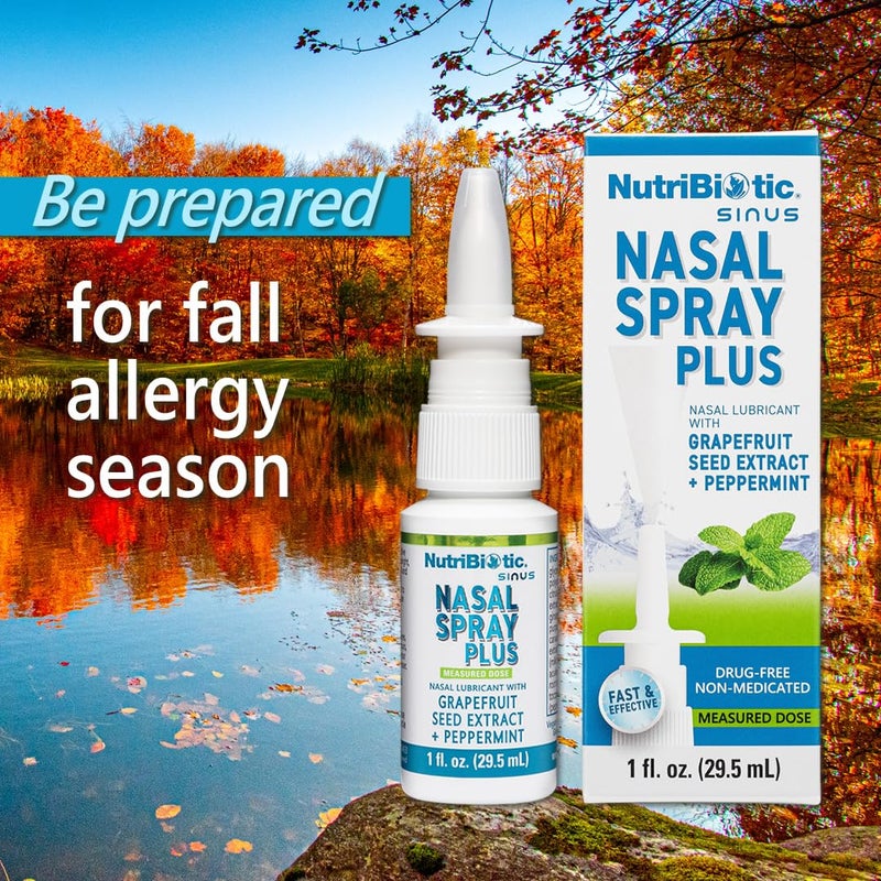 NutriBiotic Nasal Spray Plus 1 Fl Oz | Nasal Lubricant Plus GSE, Xylitol & Botanical Extracts | Moisturize & Help Flush Irritants from Nasal Passages | Measured Dose Pump | Drug-Free & Non-Medicated - Image 5