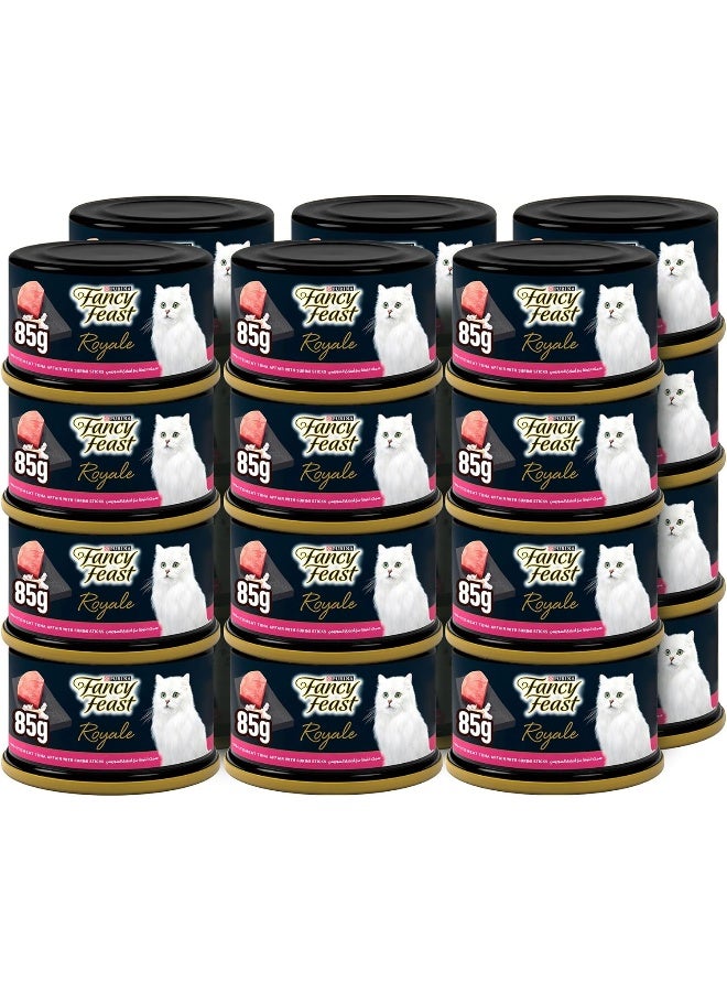 Purina Fancy Feast Royale White Meat Tuna Sumrimi Sticks 85G (Pack of 24 Cans) - Image 1