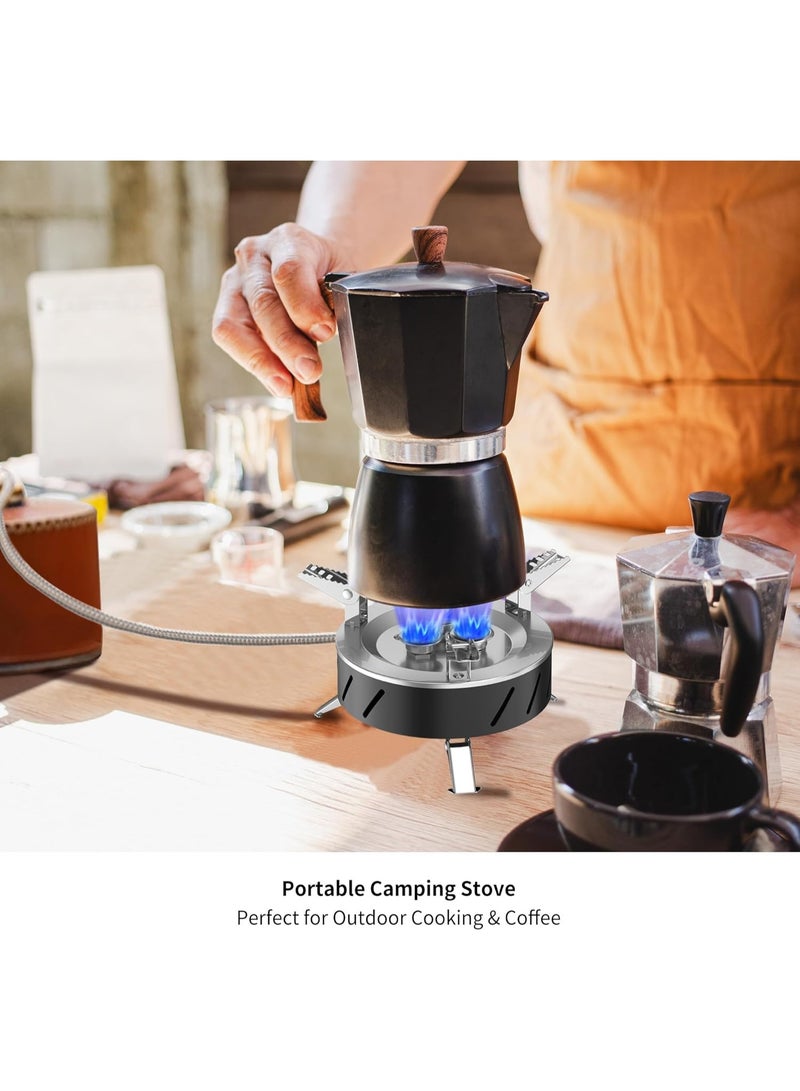 MUNTAQI High-Power Three-Core Portable Camping Stove – Foldable Outdoor Gas Burner, Lightweight Backpacking Stove for Hiking, Survival, Picnic, Fishing, Travel, Compact and Durable Cooking Gear - Image 5