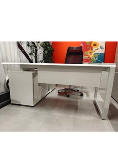 Neo Front Neo Front Powder Coated White Color Manager Table, with Water, Scratch, Heat Resistant 2m  - Image 2