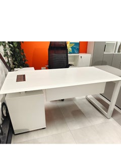 Neo Front Neo Front Powder Coated White Color Manager Table, with Water, Scratch, Heat Resistant 2m  - Image 3