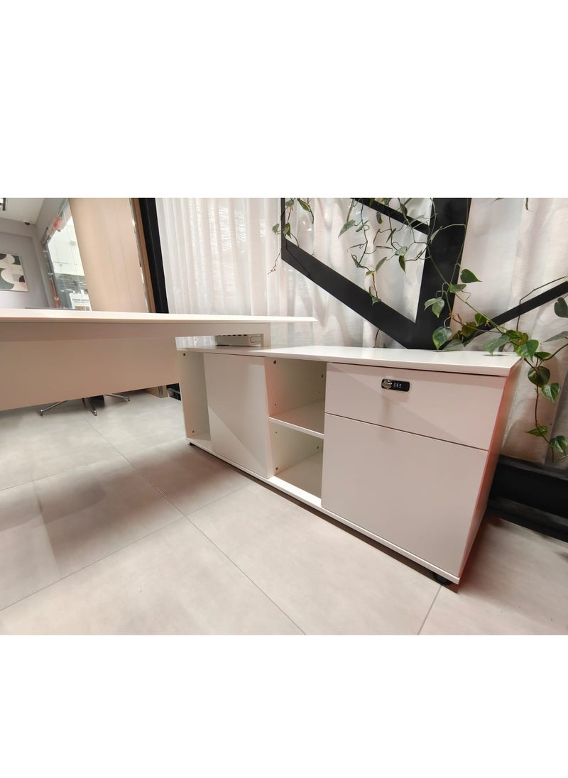 Neo Front - Neo Front Powder Coated White Color Manager Table, with Water, Scratch, Heat Resistant 2m - Image 1