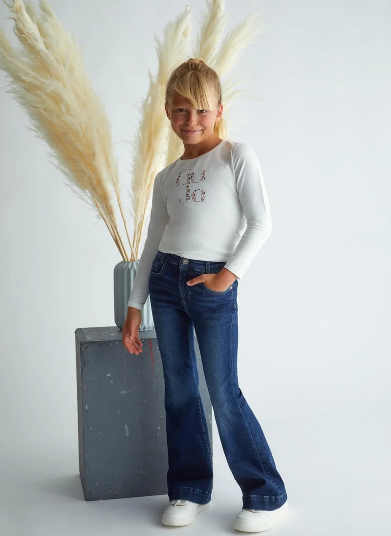 ليو جو Stretch flared jeans