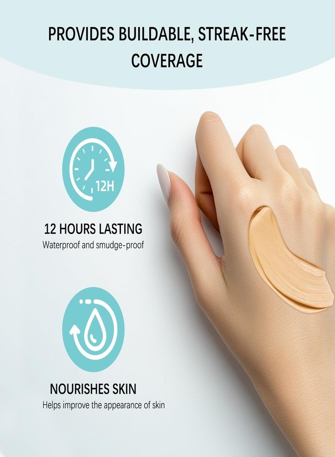 GROEI Perfect Cream All-Over Complexion Perfector | Long-Lasting BB Foundation & Concealer | SPF 30 Tinted Moisturizer for Face/Body (Medium) - Image 3