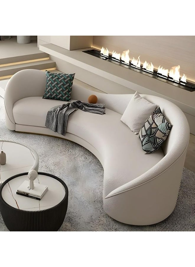 Comfynest Comfynest Sherpa Sofa with Comfort Memory Foam & Included Pillows - Modern Style 