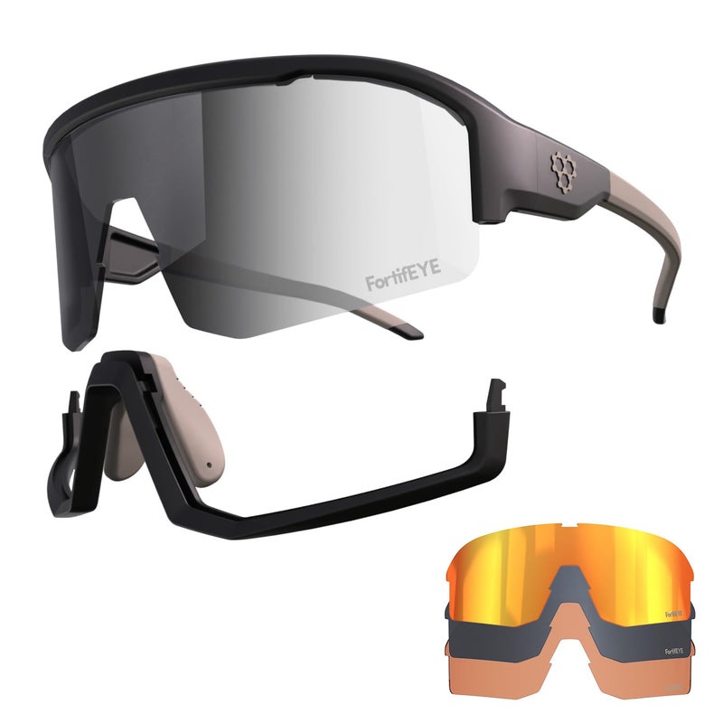 CRBN Pickleball - Pivot Pickleball Glasses for Men & Women - Eye Protection - Photochromic Lens Provides Sun & Impact Protection in All Conditions - Image 1
