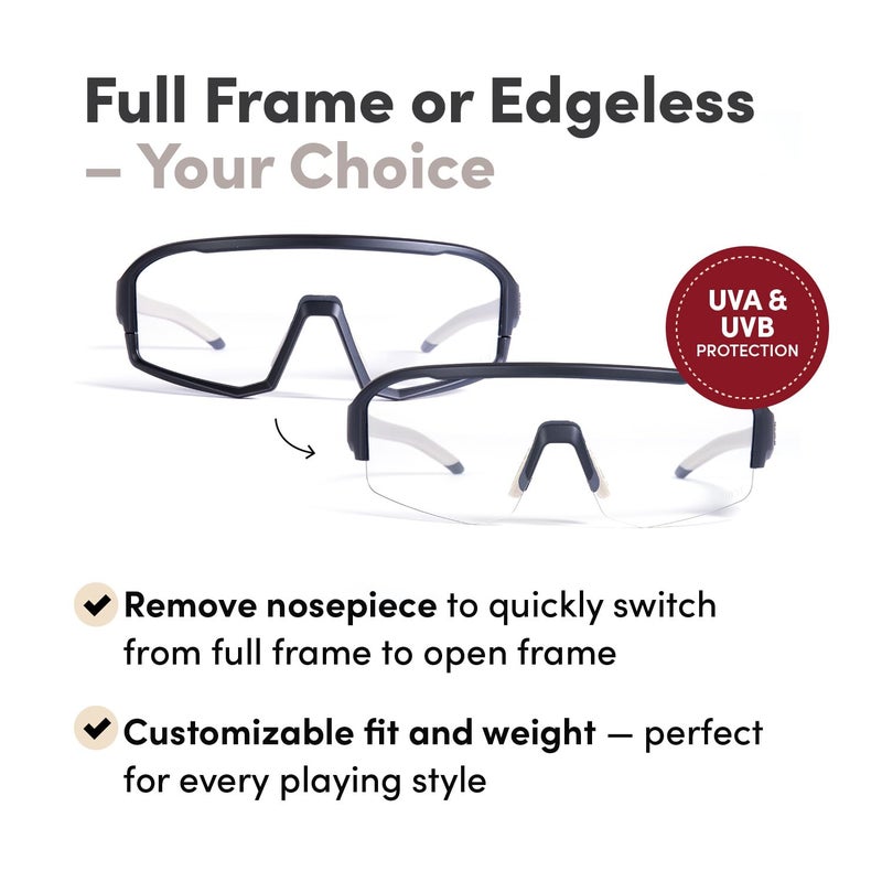 CRBN Pickleball - Pivot Pickleball Glasses for Men & Women - Eye Protection - Photochromic Lens Provides Sun & Impact Protection in All Conditions - Image 4
