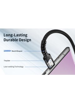 JSAUX Professional Series USB To Type-C 3 Ampere Fast Charging and Data Cable 1 Meter CC0011  - Image 5