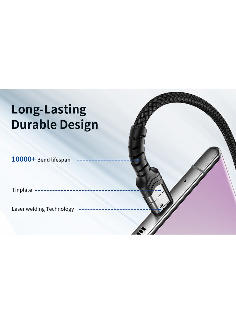 JSAUX - Professional Series USB To Type-C 3 Ampere Fast Charging and Data Cable 1 Meter CC0011 - Image 1