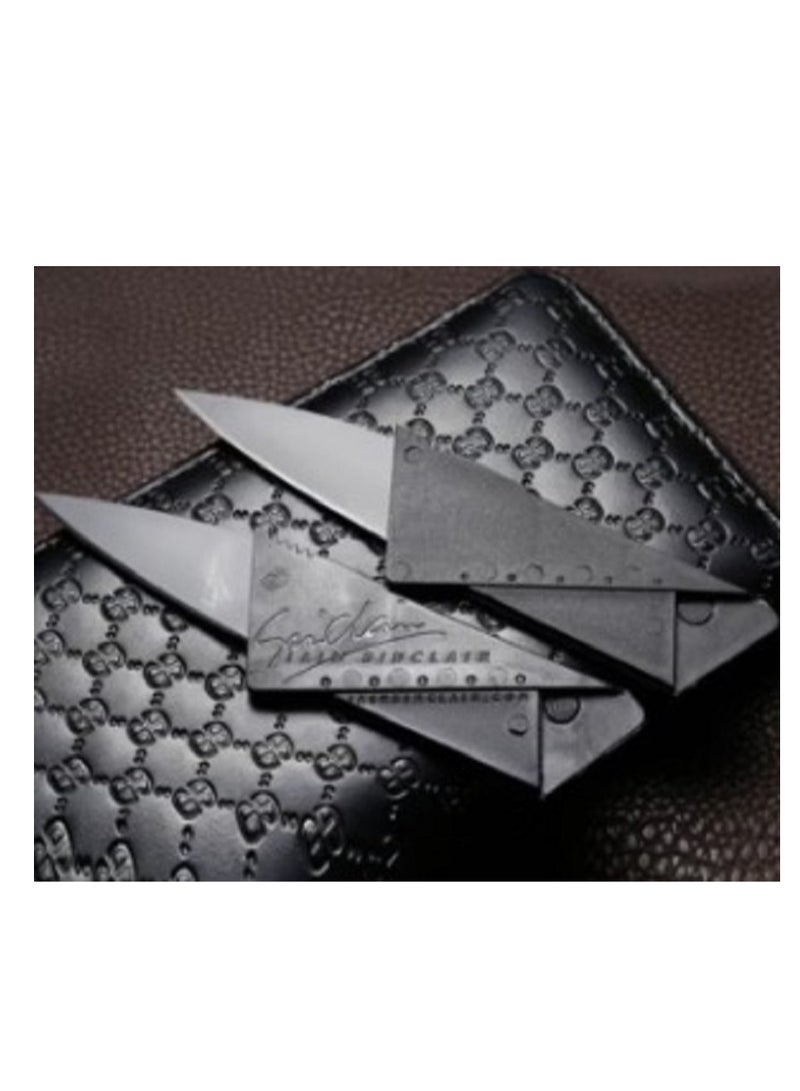 Credit Card Folding Fruit Knife Black 8.6centimeter  - Image 4